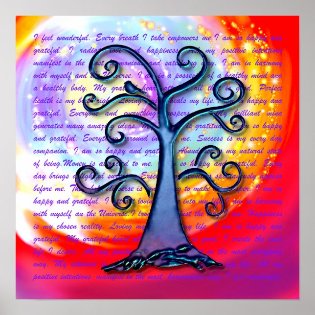 Positives Denken Poster (Vorne)