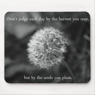 Positives Denken Sprichwort mit Dandelion Mousepad