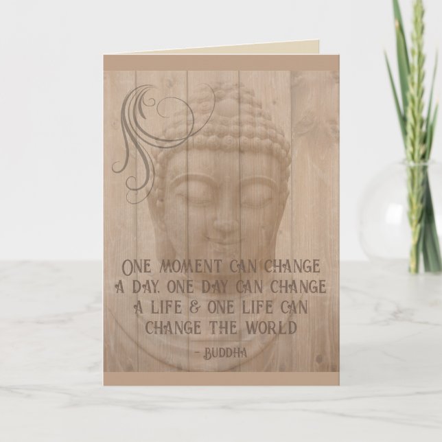 Positives Denken Tägliche Bejahung buddhistisches  Karte (Vorderseite)