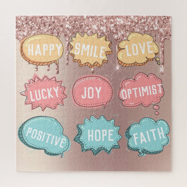 Positives Denkpuzzle (Vertikal)