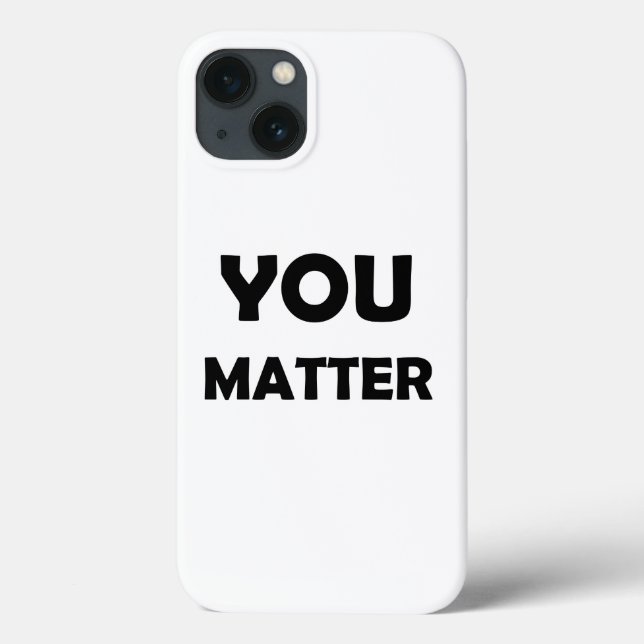 Positives Design - Sie sind wichtig Case-Mate iPhone Hülle (Rückseite)