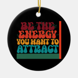 Positives Energiekogramm Keramik Ornament