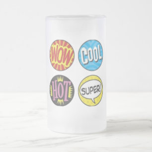Positives Frostglas Bierglas Mattglas Bierglas