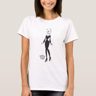 Positives Girl™ BW Ladys Angepasstes LS-T-Shirt T-Shirt