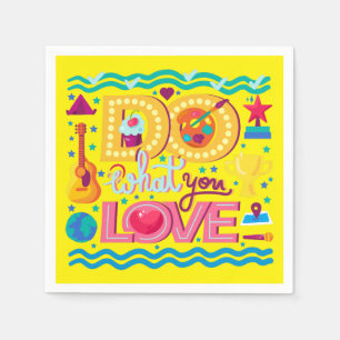 Positives inspirierendes Zitat lebhaftes Sommergel Serviette