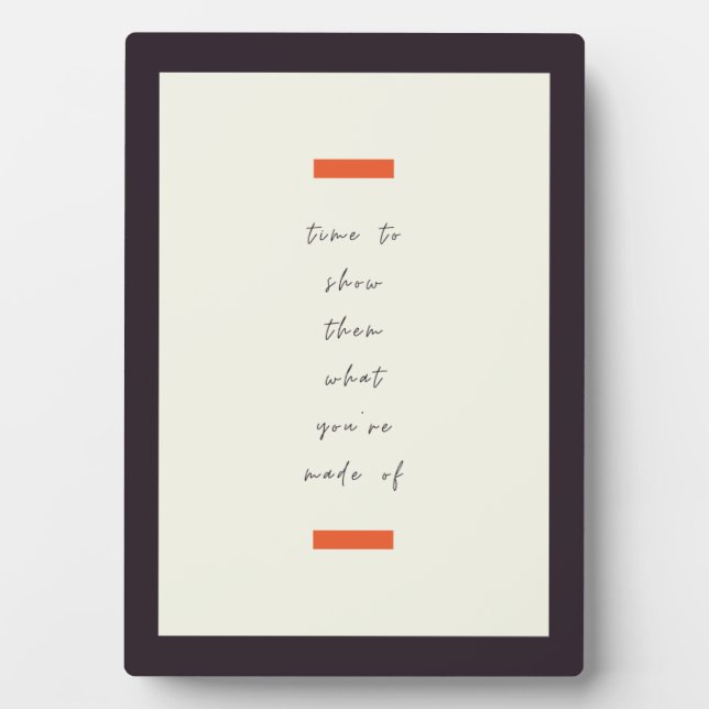 Positives Mindset Inspiration/Motivierend Zitat Fotoplatte (Vorderseite)