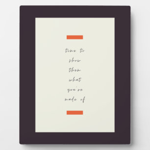 Positives Mindset Inspiration/Motivierend Zitat Fotoplatte