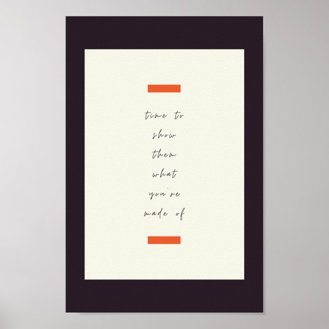 Positives Mindset Inspiration/Motivierend Zitat Poster (Vorne)