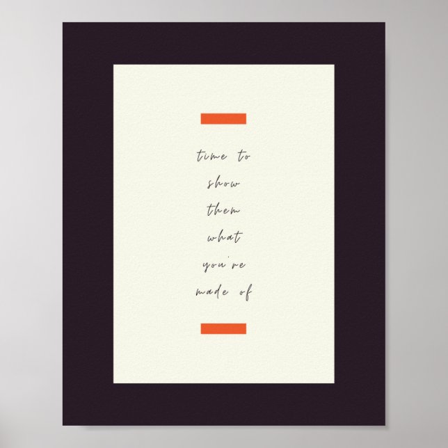 Positives Mindset Inspiration/Motivierend Zitat Poster (Vorne)