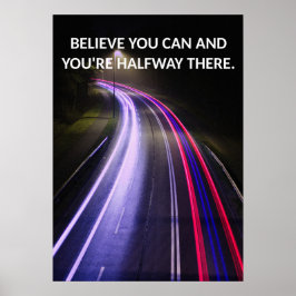 Positives Mindset Motivierend Quote Poster