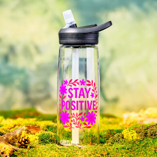 Positives Motivierend Zitat aus der Blüte bleibe Trinkflasche