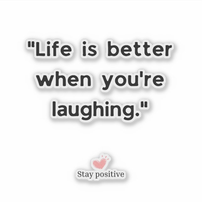 Positives Motivziffer Aufkleber (Vorderseite)