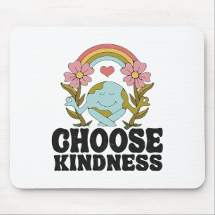 Positives Rainbow Peace Hippie Wählen Sie Kindness Mousepad