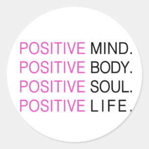 Positives Sinneskörper-Soul-Leben Runder Aufkleber
