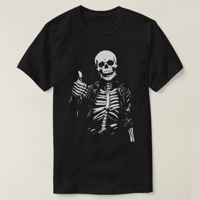 positives Skelett T-Shirt (Design vorne)