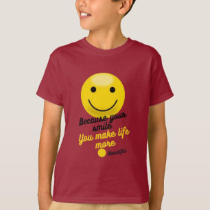 Positives Smiley-Zitat-Design – Du machst das Lebe T-Shirt