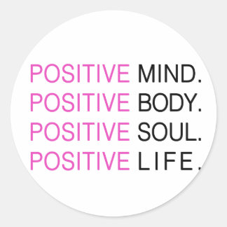 Positives Soul Runder Aufkleber