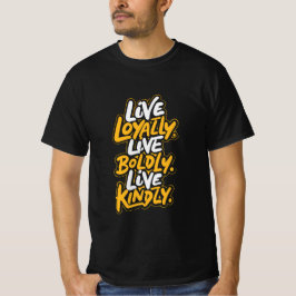 Positives Vibes-T-Shirt für Freundlichkeit und mut T-Shirt