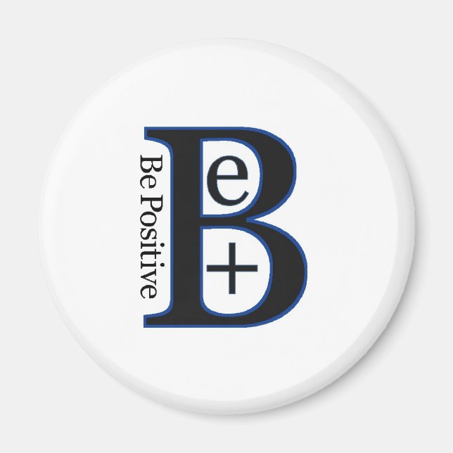 Positives zweites Design Magnet (Vorne)