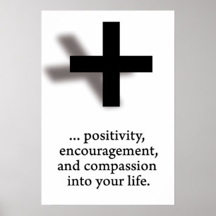 Positivität hinzufügen poster