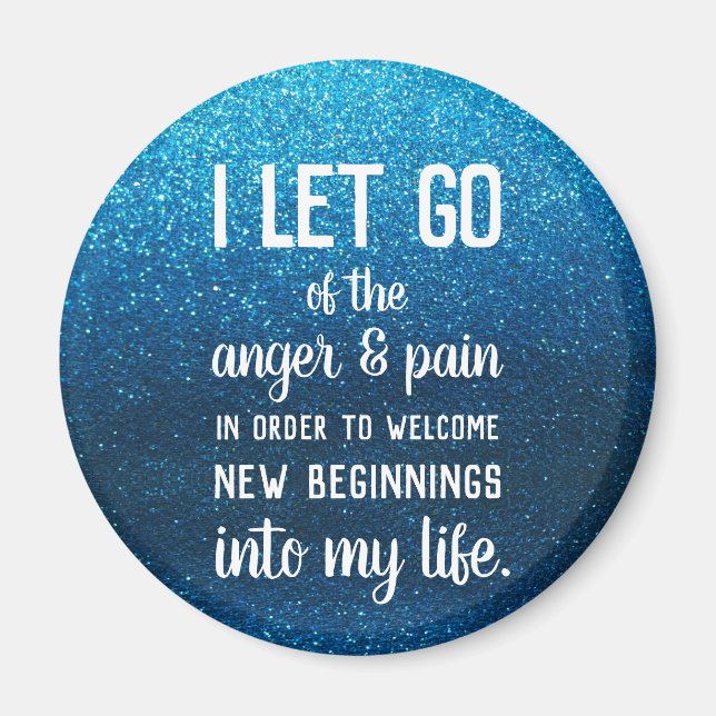 Positivität Inspiration Anger Management Wellness Magnet (Vorne)