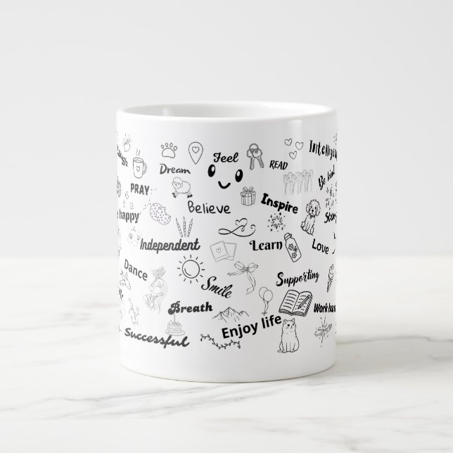 Positivität  Jumbo-Tasse (Vorderseite)