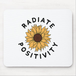 Positivität Sonnenblumen Positive Nachricht Mensch Mousepad