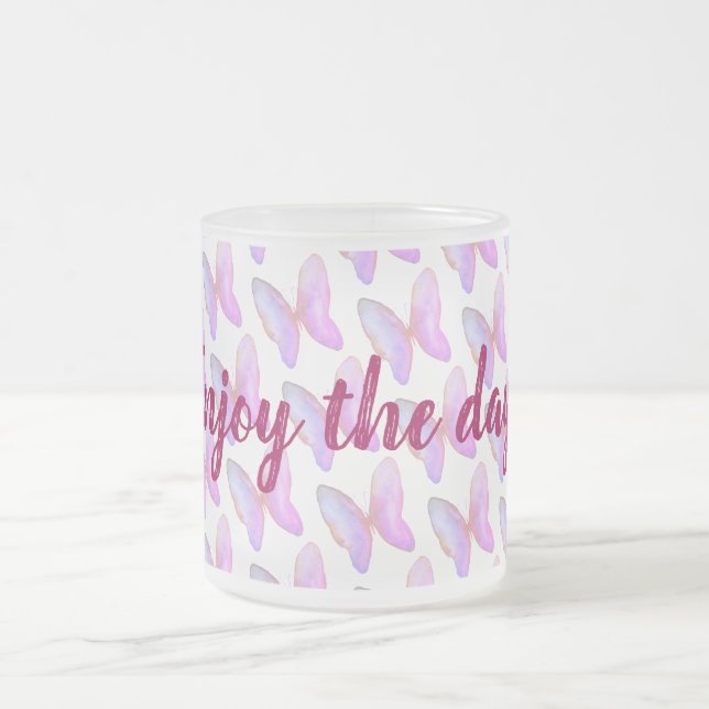 Positivtext-Tasse Mattglastasse (Mittel)