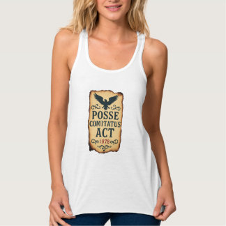 Posse Comitatus Act 1878 Vintage Poster Tank Top