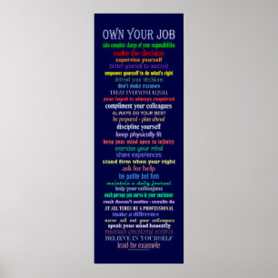 Posséder votre affiche d'emploi