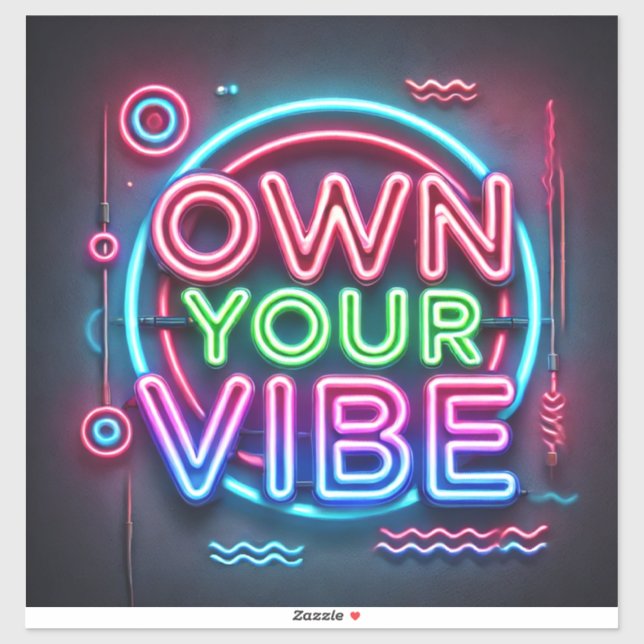 Posséder Votre Vibe - Stickers Vinyle Coupé Sur Me (Feuille)