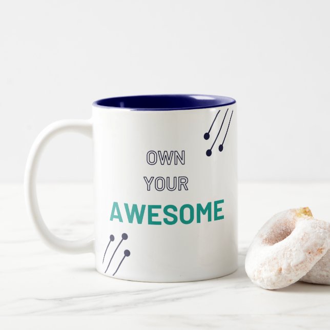 Possédez Votre Magnifique - Mug Deux Tons - Avec L (Avec donut)