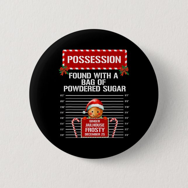 Possession Gingerbread Insasse Weihnachtsgruppe Ma Button (Vorderseite)