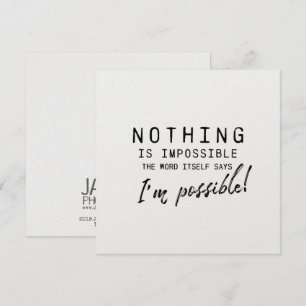 POSSIBILITÉS 5,25 x 5,25 carte