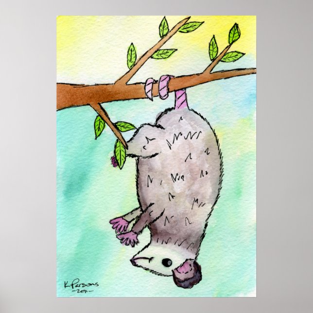 Possum Danglin' Poster (Vorne)