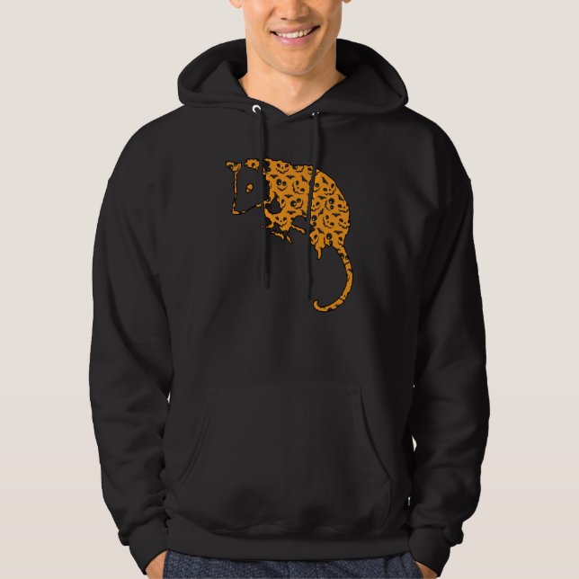 Possum Easy Halloween Outfit Marsupial Lazy Costum Hoodie (Vorderseite)
