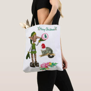 Possum Joyeux Noël Femme Sacs fourre-tout Elf