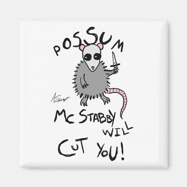 Possum McStabby Magnet (Vorne)