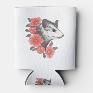 Possum mit Blume Dosenkühler