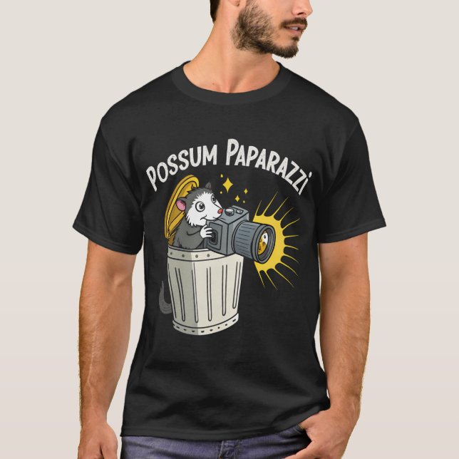 Possum Paparazzi T - Shirt: Funny Night Crawler T- T-Shirt (Vorderseite)