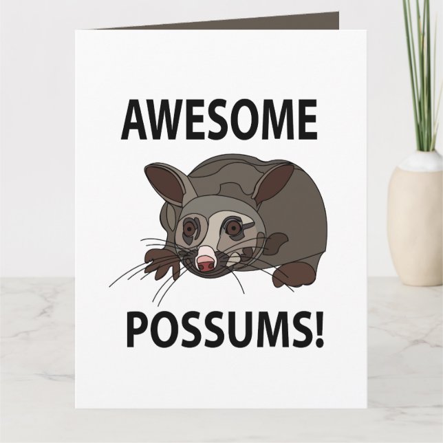Possum Phantastisch Funny Possum Karte (Vorderseite)