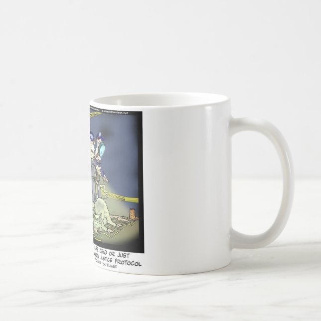 Possum Protocol Funny Giebt T-Shirts & Sammlerstüc Kaffeetasse (Rechts)