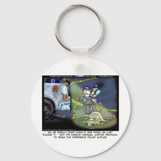 Possum Protocol Funny Giebt T-Shirts & Sammlerstüc Schlüsselanhänger (Vorderseite)