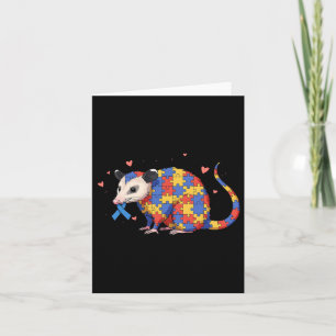 Possum Puzzle Autismus Bewusstsein Autistische Fra Karte