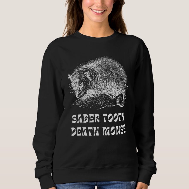 Possum Tee  Opossum Säbelzahn Todesmaus Seltsam  (Vorderseite)