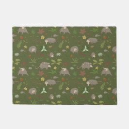 Possumas in einem Berry Field in Green Fußmatte