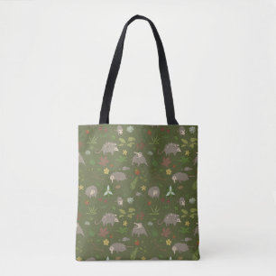 Possumas in einem Berry Field in Green Tasche