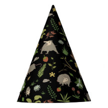 Possummen auf einem Berry-Feld in Schwarz