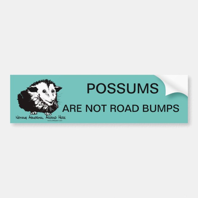 Possummen sind keine Straßenumschläge/Autoaufklebe Autoaufkleber (Vorne)
