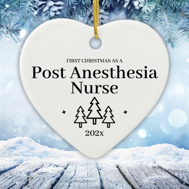 Post Anesthésie Infirmière Premier ornement de Noë (Post Anesthesia Nurse First Christmas Ornament
)